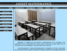Tablet Screenshot of aniketmathematics.com